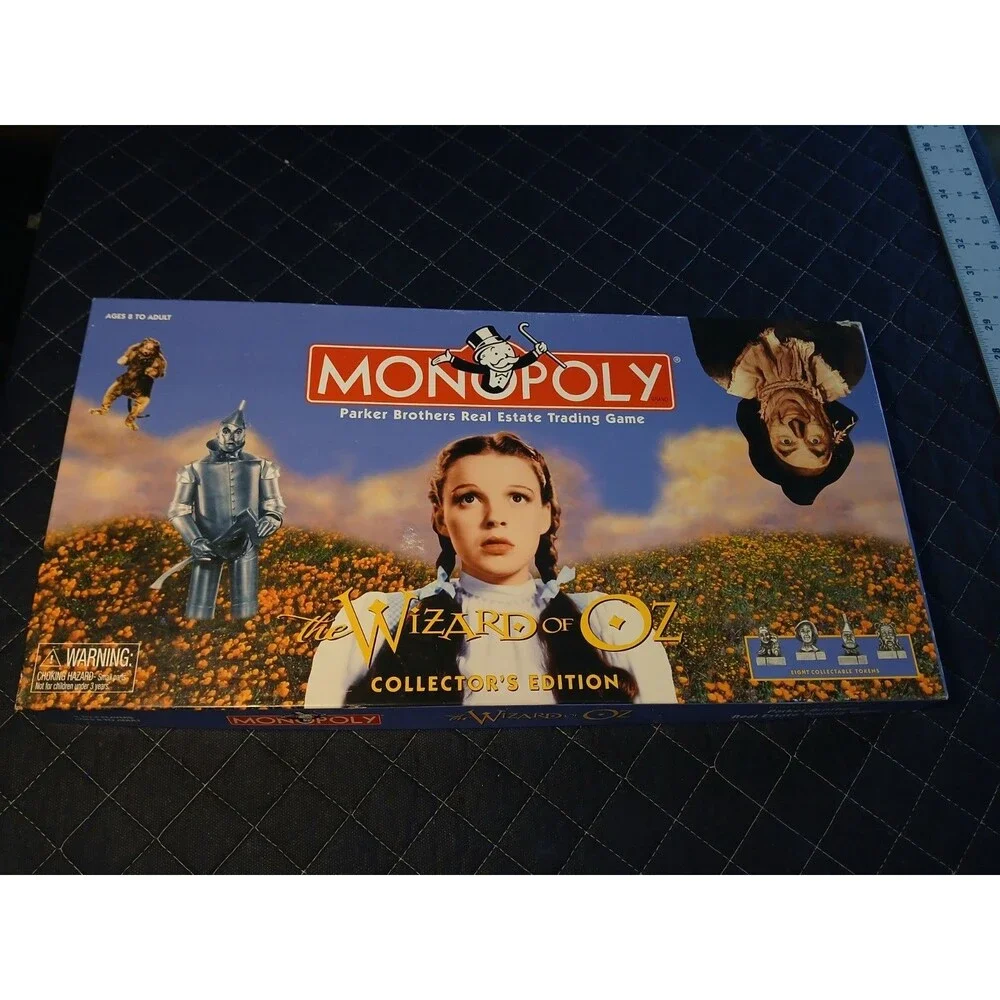 1998 Wizard Of Oz monopoly Complete! All Items Intact And Gently Used